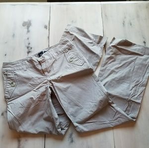 GAP flare leg pinstripe trousers career pants